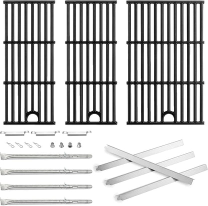 463365021 Replacement Parts Grill Grates Heat Tent for Charbroil Performance 4 Burner Grill Parts 463351021 463365522 463350722 463352521 Char Broil G325-0002-W1Heat Plates G426-0005-W1 Cooking Grates