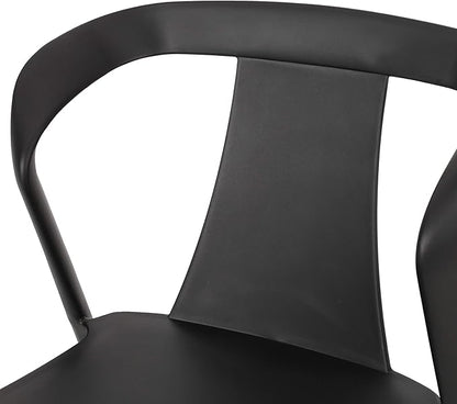Christopher Knight Home Ianthe Outdoor Dining Chair (Set of 4), Black
