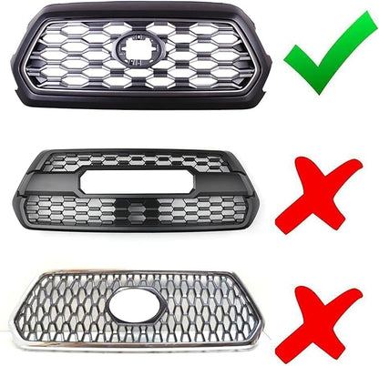 iJDMTOY Tinted Lens 4pc Amber Yellow LED Front Grill Lighting Kit Compatible with Toyota 2020-2023 Tacoma TRD/Off-Road Grille, Includes (4) 12-SMD Lightly Smoked Cover LED Lamps & Wiring Harness