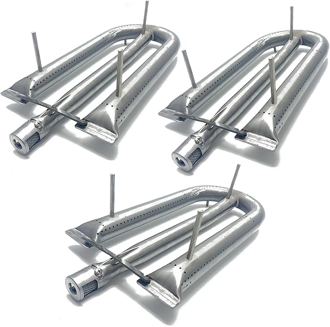 Heavey-Duty Stainless Steel 3-Piece Burner Replacement Parts for AOG, American Outdoor 24NB 24NG 24NP 24PC 30NB 30PC 36NB 36PC Gas Grills 14.5" x 6.25"