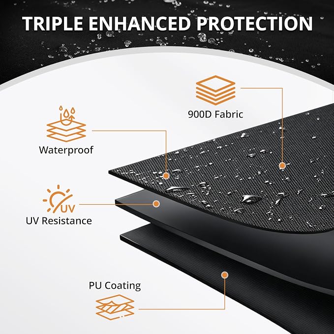 Griddle Cover for Blackstone 22 inch Tabletop Griddle with Hood,Custom Fit Waterproof UV Resistant Windproof Portable Grill Cover for Blackstone Adventure Ready and More Mini Camping Tabletop Griddle