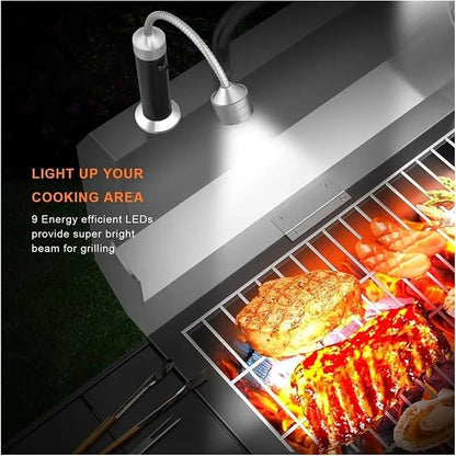 BBQ Outdoor BBQ Barbecue Grill Led Grill Lights Adjustable Flexible Led 360 Degrees Heat Resistant Lamps Lantern Accessories
