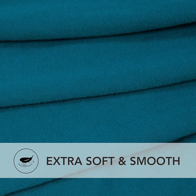 PureFit Oversized Loveseat Covers Couch Covers for Sofa Peacock Blue