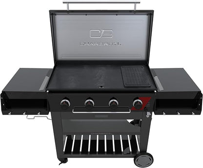 Charbroil 36" Performance Series Deluxe Propane Gas Griddle with Cart 4 Burner Flat Top Grill, Black - 463285924