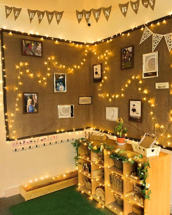 125FT 380 LED Warm Christmas Lights, Plug in Christmas String Lights Connectable, Timer & Memory, Waterproof Twinkle Tree Light for Indoor Outdoor Classroom Patio Yard Holiday Decoration