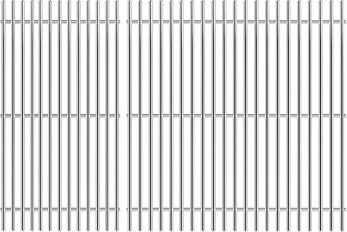 Uniflasy Genesis II 300 Grill Grates 66095 66802 Replacement for Weber Genesis II LX 300 GS4 Parts 66805 84136 18.75" 7MM Stainless Steel Cooking Grates for E310 E315 E325 E330 S310 S335 S345