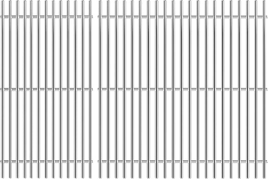 Uniflasy Genesis II 300 Grill Grates 66095 66802 Replacement for Weber Genesis II LX 300 GS4 Parts 66805 84136 18.75" 7MM Stainless Steel Cooking Grates for E310 E315 E325 E330 S310 S335 S345
