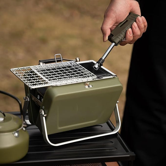 Portable Charcoal Grill, Portable Charcoal Grill, Outdoor Table Grill, Foldable Cooking Stove for Camping, Patio, Backyard and Anywhere for Outdoor Cooking