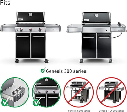 7528 Cooking Grates for Weber Genesis E and S Series 300 E310 E320 S310 S320 Gas Grills, 304 Stainless Steel Grid 2 Pack for Pit Boss PB700 Series Grates 19.5 x 12.9 x 0.6"