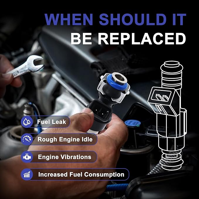 HiSport 17113553 Fuel Injector 1PC Compatible with Chevy GMC Buick Cadillac 4.8L 5.3L 6.0L V8 1999-2007 Repalce 17113698, 17114502, 8171136980, 25323974, 25317628