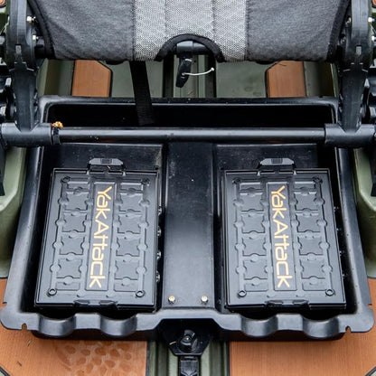 YakAttack TracPak Stackable Storage Box – Black | Kayak Fishing Gear Storage | Fits GearTrac & MightyMount | Kayak Accessories for Fishing Tackle & Tools | Compact 1 lb Weight