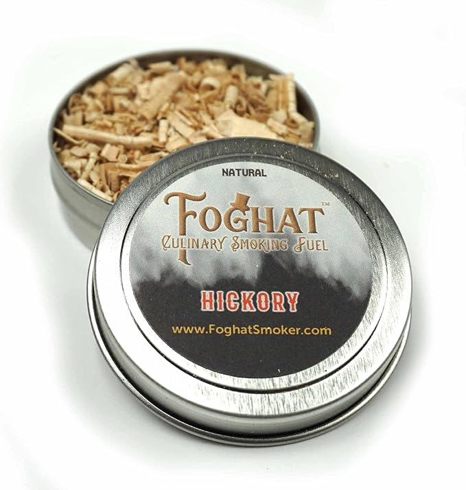 Foghat Fuel Sampler Four Pack | Whiskey Barrel Oak, Old Hickory, Sweet Texas Mesquite, Maple Myst Wood Shavings, 4 x 1oz | Cocktail and Culinary Wood Chips for Smoking