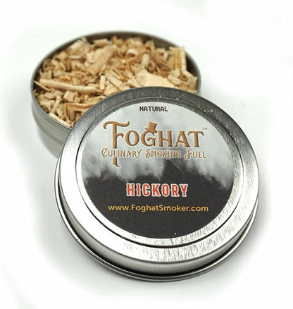 Foghat Fuel Sampler Four Pack | Whiskey Barrel Oak, Old Hickory, Sweet Texas Mesquite, Maple Myst Wood Shavings, 4 x 1oz | Cocktail and Culinary Wood Chips for Smoking