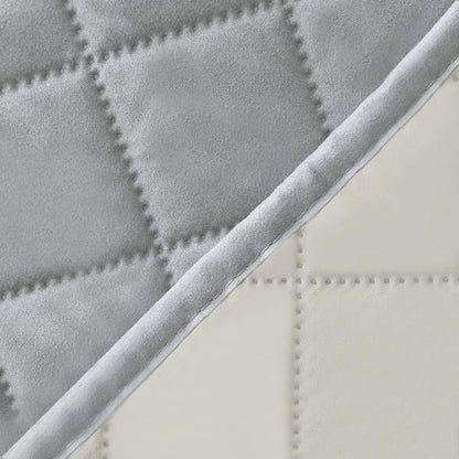 Easy-Going Reversible Couch Cover, 2 Cushion Sofa, Light Gray/Ivory | Loveseat Slipcover For Dogs, Water Resistant Furniture Mat, Living Room, Non-Slip Sofa Cover, Pet Friendly