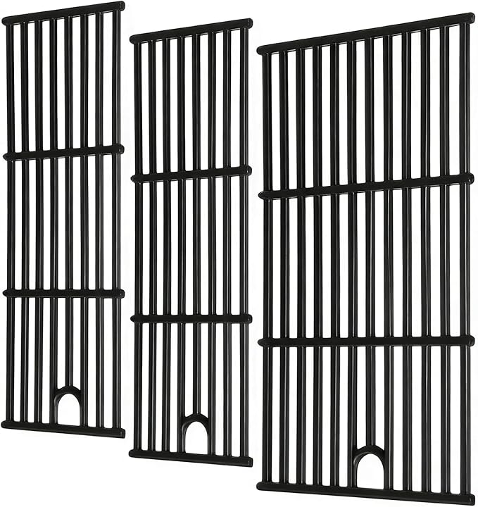 463365021 463366022 17 Inch Grill Grates for Charbroil Performance 4 Burner 463354021 463352521 463351021, 2 Burner 463630021, Cast Iron Cooking Grate Replacement Parts for G426-0004-W1 G426-0005-W1