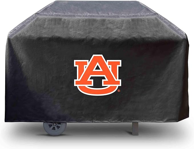 FANMATS 41205 Auburn University Rectangular Grill Cover - Fits 3 and 4 Burner Grills - 68in x 21in x 35in