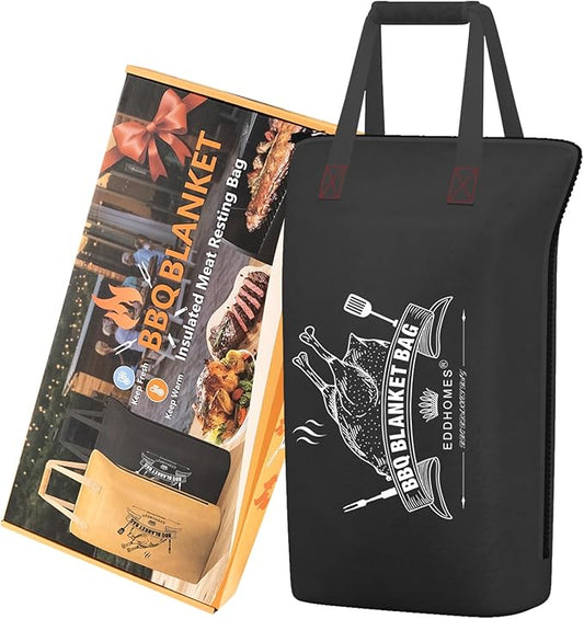 BBQ Blanket for Resting Meat, Reusable Smoker Grilling Meat Insulated Brisket Resting Blanket Bag, Smoker Meat Resting Blanket Bag for Men, Dad, BBQ Lovers, Christmas Gifts&Stocking Stuffers