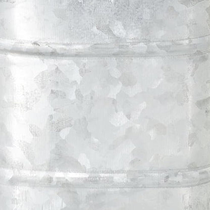 Deco 79 Metal Decorative Canisters Decorative Containers, Set of 2 Decorative Keepsake Boxes 8", 7"H, Silver