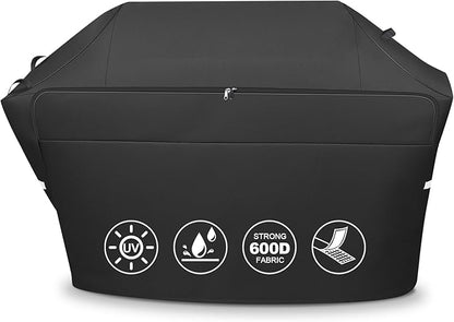 QuliMetal Grill Cover for Traeger Timberline XL TBB01RLG, Ironwood XL TFB93RLG Wood Pellet Grills - Heavy Duty Waterproof Fade Resistant Full-Length Grill Cover for Traeger Cover BAC639 BAC647