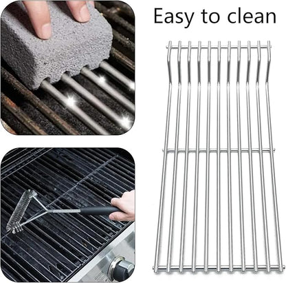 16.8" Stainless Steel Cooking Grates Replacement Parts for Broilmaster D3 G-3 G-3 EXPL G-3 EXPN G-3 TXPL G-3 TXPN P3 S3 U3 for Thermos 56036T Grids Gas Grill