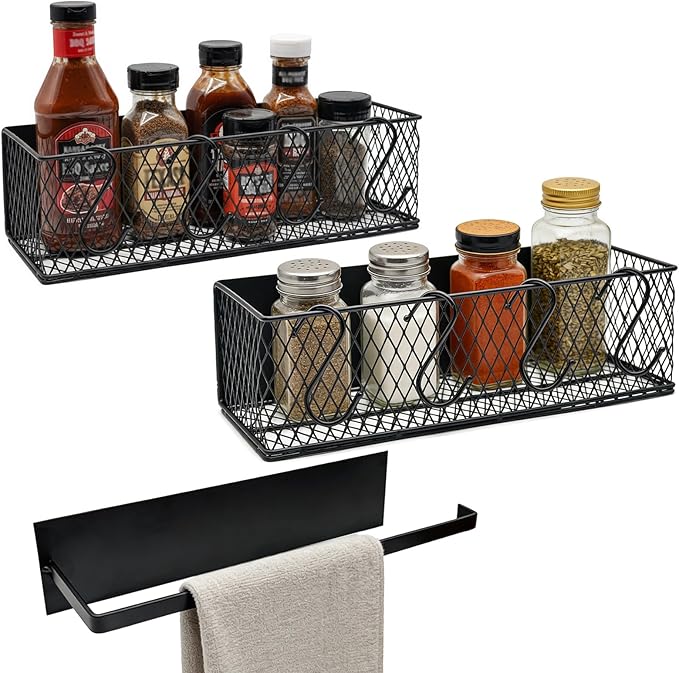 Storage Bin for Traeger Grills, Rust-Proof Grill Side Shelf with Strong Magnets, Suit for Traeger Pro Series 34, Pro Series 22, Pro D2 575, Pro 780, Ironwood 650, Ironwood 885, Pit Boss, Z-Grills