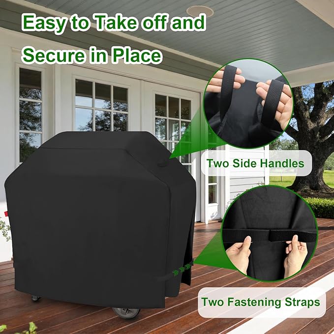 Outdoor Waterproof Grill Cover,Fits Master Cook 3 Burner BBQ Gas Grill, Monument 4 & 3 Burner Gas Grill,Blackstone Original 28” Griddle,Char-Broil: Pro Series 2-Burner Gril,Heavy Duty BBQ Cover 55"