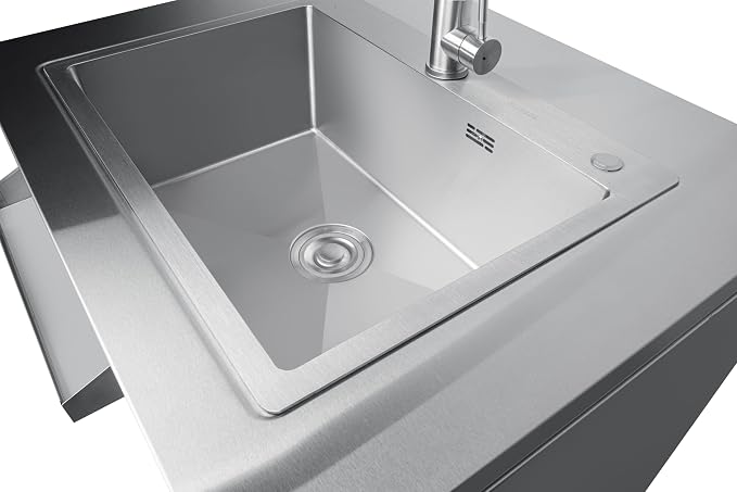 KoolMore 32 in. Sink with Cabinet in Stainless-Steel for Outdoor Kitchen (KM-OKS-SWC)