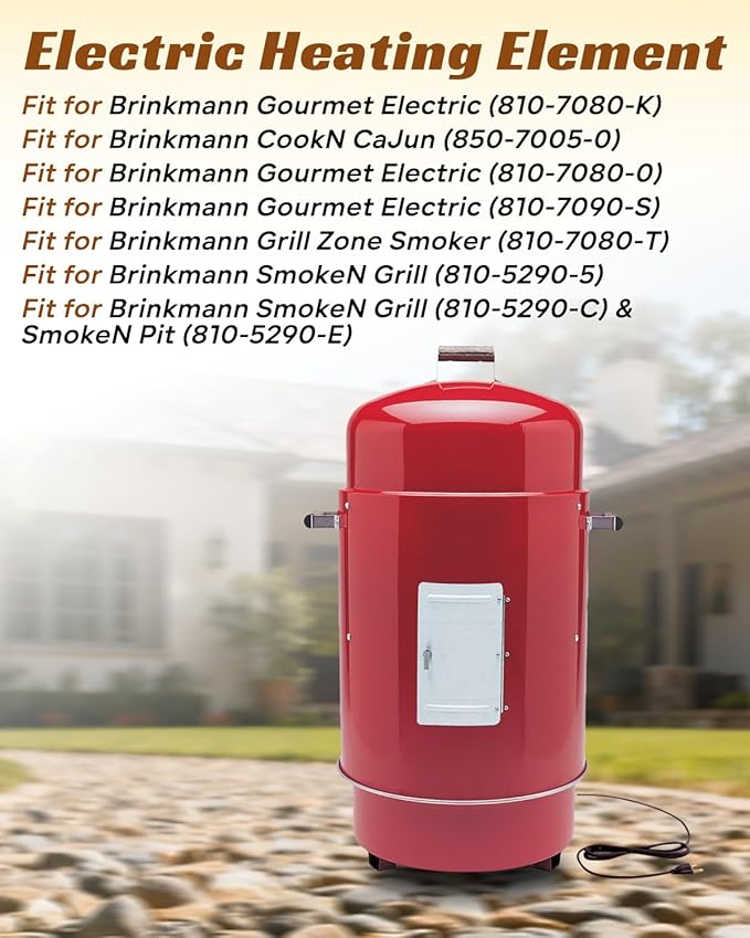 116-7000-0 Electric Heating Element Fit for Brinkmann Electric Smoker 70 inches, 1500W, 120V