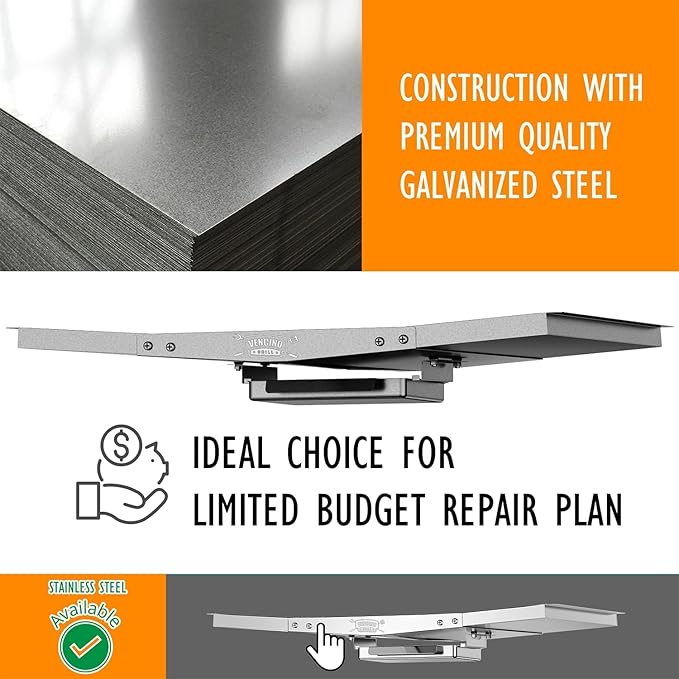 Dyna Glo Grill Replacement Parts, Grease Tray with Catch Pan | Gas Grill Grease Tray Adjustable Drip Pan Fits 4/5 Burner Nexgrill Charbroil Kenmore Expert Grill 24"-30" Universal size