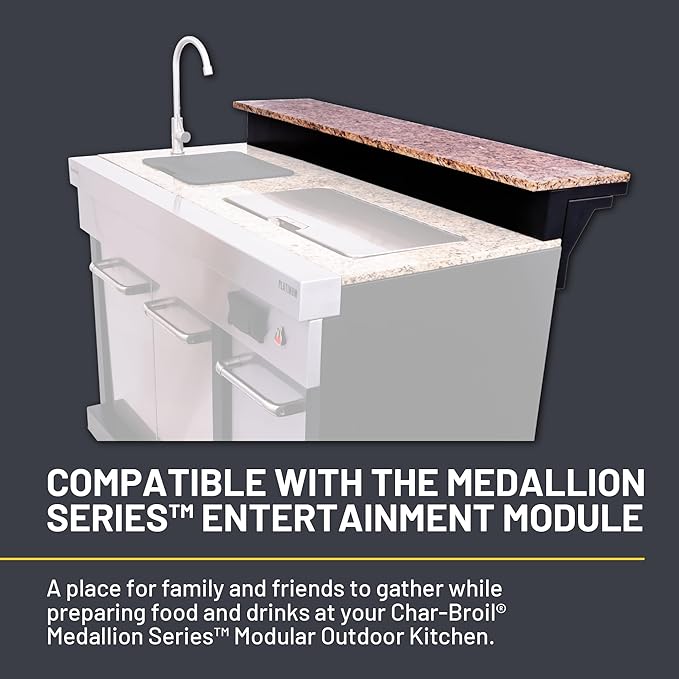 Char-Broil Medallion Series Modular Outdoor Kitchen Stainless Steel Bar Top - 463246818