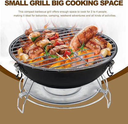 Portable Charcoal Grill with Removable Legs (14 Inch)