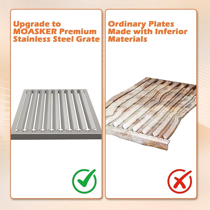 Grill Grate for Solaire AllAbout Table Top Grills Stainless Steel Grill Replacement Parts for SOL-AA12A-LP Replacement Grate for SOL-AA13R, 10.4 x 13.7 Inch