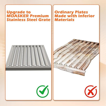 Grill Grate for Solaire AllAbout Table Top Grills Stainless Steel Grill Replacement Parts for SOL-AA12A-LP Replacement Grate for SOL-AA13R, 10.4 x 13.7 Inch