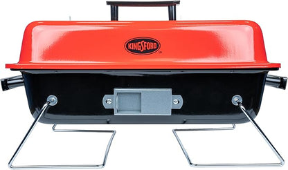 Kingsford Tabletop Charcoal Grill, Portable, Compact Grilling and BBQ, 17" Rectangular, 170 Sq In Cooking Surface