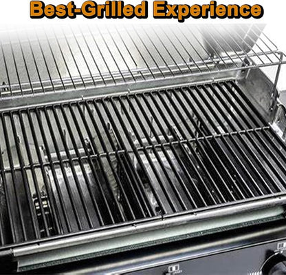 Grill Replacement Parts for Broil King 9865-54 Grill Grates Signet 20 70 90 Broil Mate 1161-54 1551-54 1551-64 1553-64 1651-54 Huntington 6962-64C Grill Parts Cast Iron Cooking Grates Grid 2 Pcs