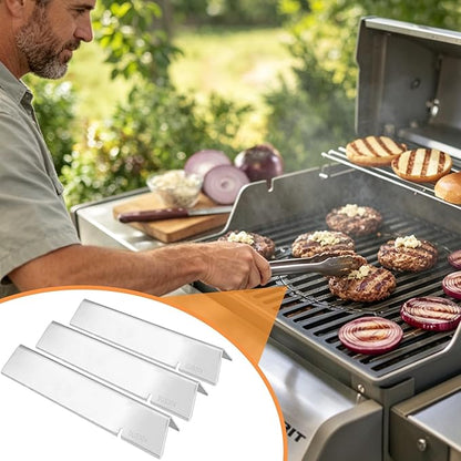 3400301 Flavorizer Bars for Weber Spirit GS4 Spirit II/I 200 SER E215 S210 E220 Grill Accessories Webber Spirit 2 Grill Parts Replacement 7635 67045 69796 GS4 Burner Covers 15.3", 304 Stainless Steel