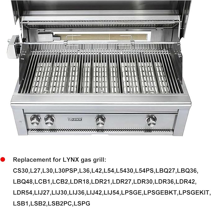 Efficient Radiates Heat -Reusable Ceramic Briquettes for Gas Grill, Ceramic Briquettes Replacement for Lynx L27, L30, CS30 Gas Grill,50 Pieces, 2" by 2" Each