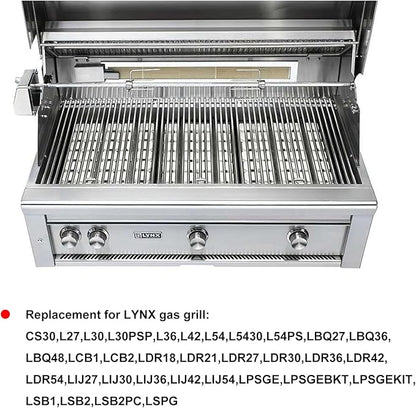 Efficient Radiates Heat -Reusable Ceramic Briquettes for Gas Grill, Ceramic Briquettes Replacement for Lynx L27, L30, CS30 Gas Grill,50 Pieces, 2" by 2" Each