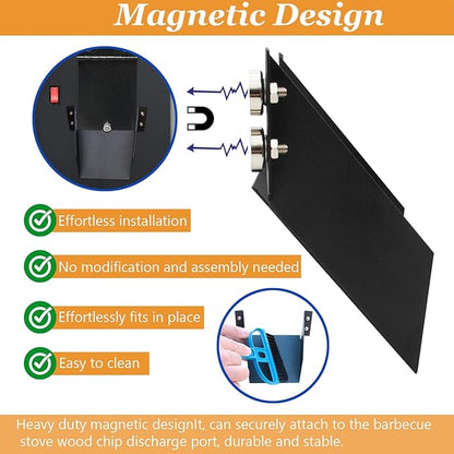 Traeger Pellet Helper Chute - Magnetic Pellet Feeder for Pellet Smoker, Accessories for Ironwood 885, Pro Series 34, Pro 780 Grills