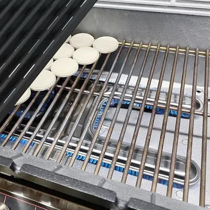 Gggratess Briquette Rock Grate Replacement Part for MHP Grill Parts WNK TJK AMCW AMCT Series Stainless Steel Grill Grate TJK2 WNK4DD WNK4 Ceramic Briquette Bottom Rock GG-Grate-SS