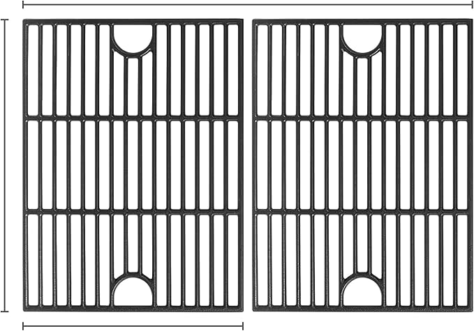 17 Inch Grill Grates for Nexgrill Home Depot 720-0830H 720-0783E 720-0670C, Cast Iron Cooking Grates Replacement Parts for Nexgrill 720-0888N Charbroil 463241113 720-0670D, Master Forge 1010037