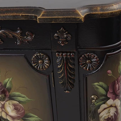 Nearly Natural French Vintage Style Floor Cabinet