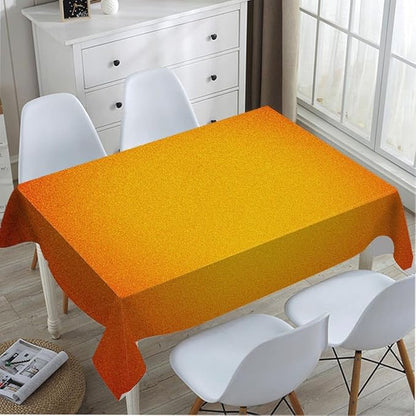 TKS MITLAN Tablecloth Orange Yellow Table Cloth Rectangle Table 60 x 84 Inch Gradient Color Unreal Round Warm Bright Simple Kitchen Decorations for Home Dinner Party