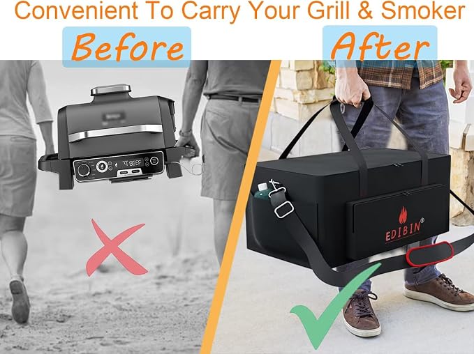 Grill Carry Bag Fit for Ninja OG951 Woodfire Pro XL Outdoor Grill, Carry Bag for Ninja OG850 Woodfire Pro XL Outdoor Grill,Waterproof Woodfire Pro OG951 OG850 Grill Cover