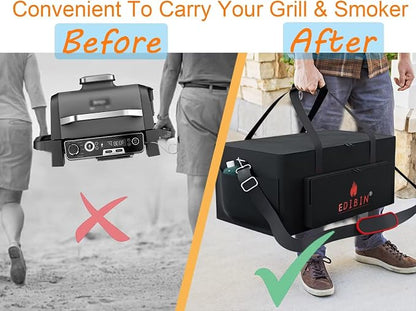 Grill Carry Bag Fit for Ninja OG951 Woodfire Pro XL Outdoor Grill, Carry Bag for Ninja OG850 Woodfire Pro XL Outdoor Grill,Waterproof Woodfire Pro OG951 OG850 Grill Cover