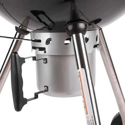 Amig - Fireplus Portable Charcoal or Firewood Barbecue | Round Barbecue with Lid and Wheels | Ventilation System and Ash Deposit | Steel Grill | 68.8 x 64 x 100 cm