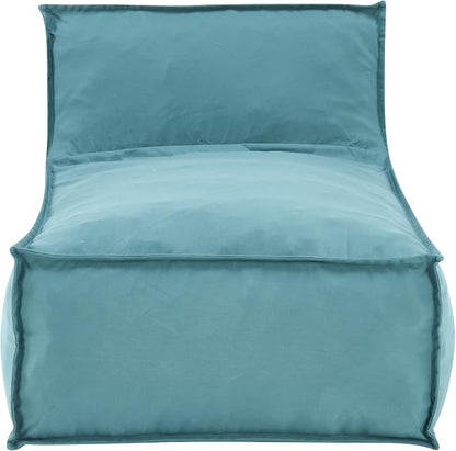 Christopher Knight Home Natty Outdoor Bean Bag Chair Set of 2, Fabric Bean Bag Chair for Adults and Kids, Indoor/Outdoor Sun Lounger, Patio Lounge Chair Set of 2, Teal