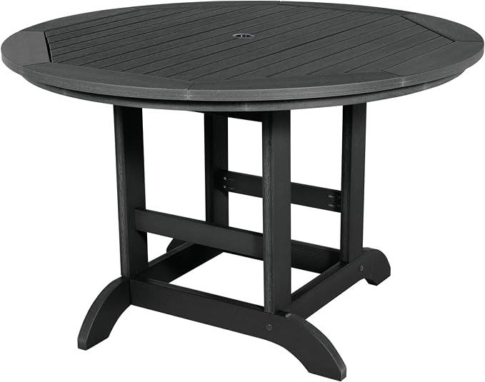 highwood 5 Piece Hamilton Round Dining Set, Black
