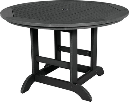 highwood 5 Piece Hamilton Round Dining Set, Black