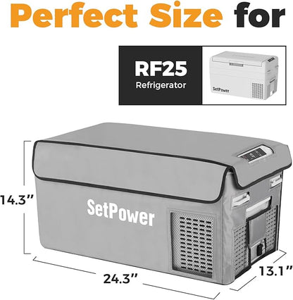 Setpower Insulated Protective Cover for RF25 Portable Refrigerator Freezer, suitable for RF25 Only